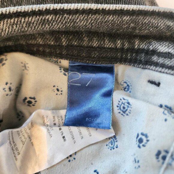 Pilcro and the Letterpress Black Boyfriend Style Jeans- size 27 - Picture 6 of 7